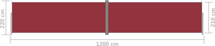 Produktbild vidaXL Seitenmarkise (12 m)