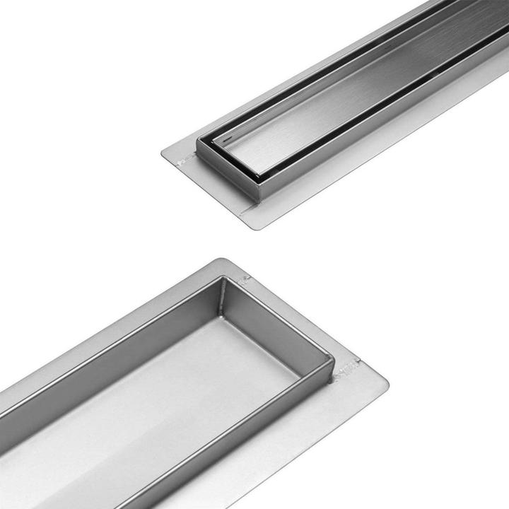 Actual product image Fala Shower Channel Floor Drain Model Line Stainless Steel Siphon Drain Channel (600 mm)
