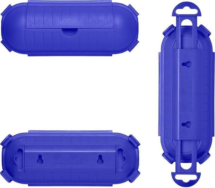 Actual product image ProPlus Safety box for Schuko plug Cable box blue