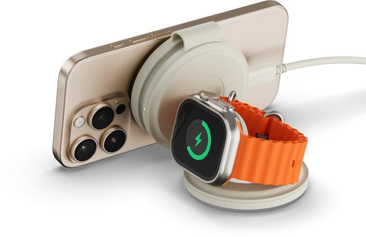 Produktbild Satechi OntheGo 3-in-1 Wireless Charger mit Qi2 (15 W)