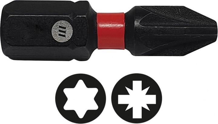 Actual product image ForgeFix Forgefast Impact Bits, Pozidriv Compatible (Cross Pozidriv PZ)