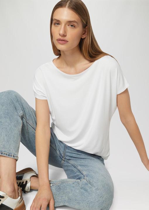Produktbild S.Oliver T-Shirt Fliessendes Jersey-Shirt mit überschnittenen Schultern (36)