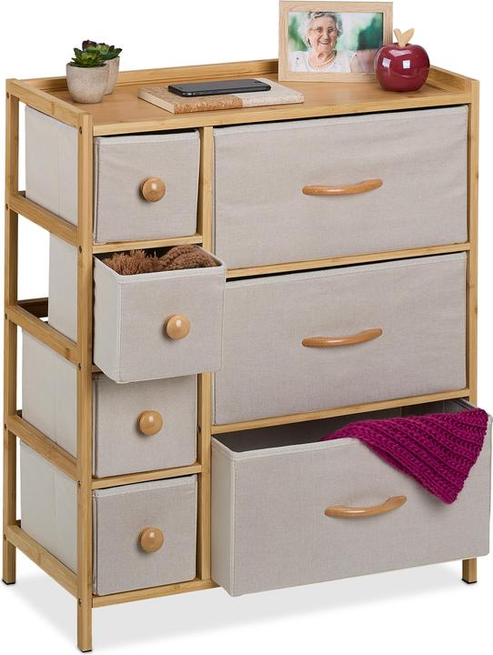 Produktbild Relaxdays Kommode (61.50 x 32.50 x 73 cm)