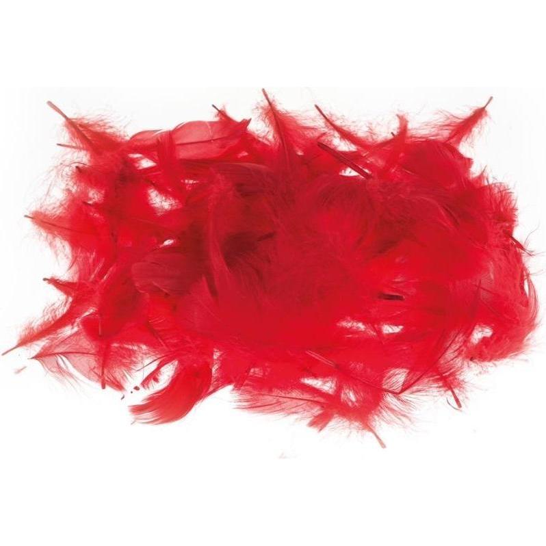 Brewis Dekorative rote Federn 7g