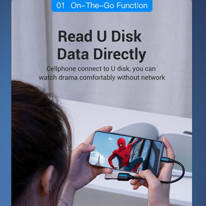 Actual product image Vention USB C — USB A (0.15 m, USB 2.0)