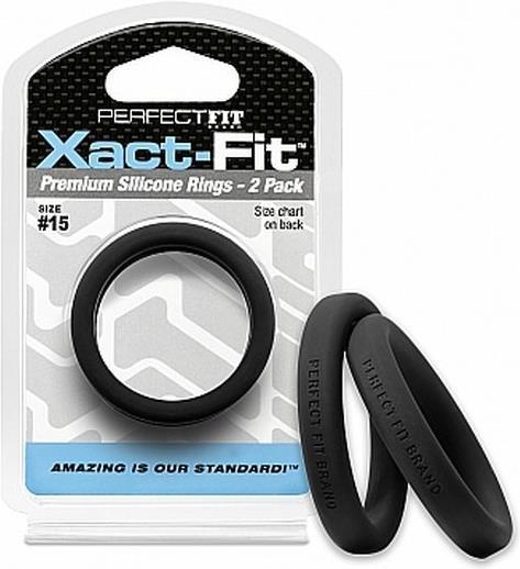 Image du produit PerfectFitBrand #15 Cockring Xact-Fit 2-Pack (3.80 cm)