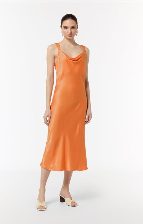 Immagine prodotto Comma Kleid Satinkleid mit Wasserfall-Ausschnitt (42)