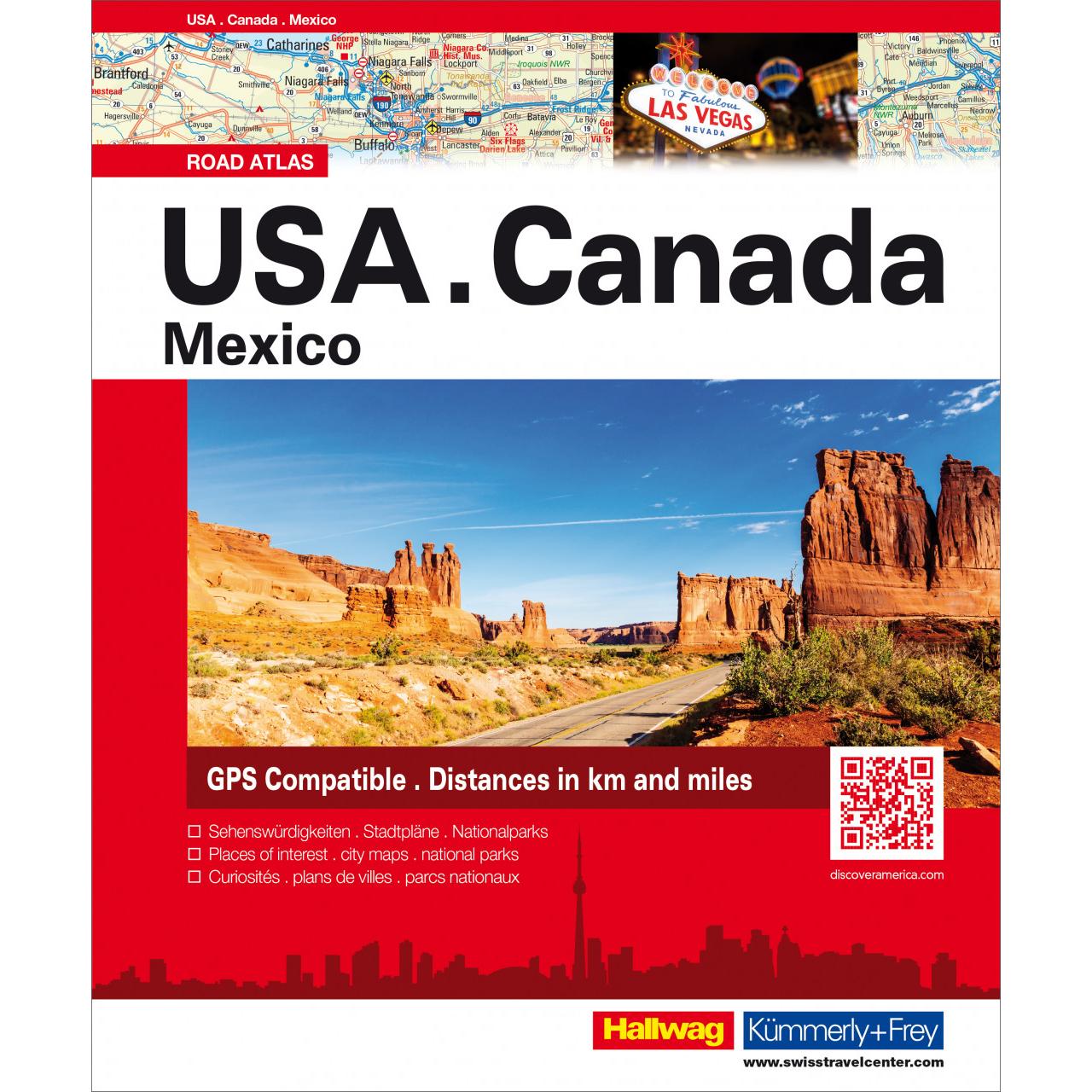 USA/ Canada/ Mexico, Landkarte