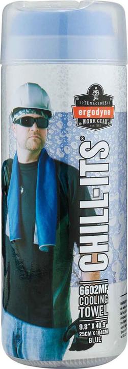 Produktbild Ergodyne Mikrofaserkühltuch Chill-Its 6602MF, blau, 25 x 104 cm