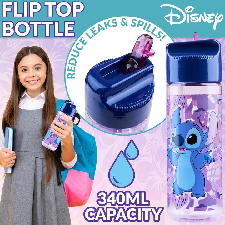 Actual product image Disney Stitch Kinder Lunchbox mit Fächern und Wasserflasche