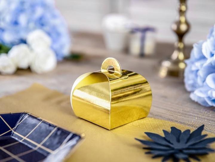 Produktbild Partydeco Geschenkschachteln Golden (10 Stk.)