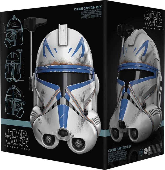 Produktbild Hasbro Star Wars The Black Series elektronischer Klon Captain Rex Premium Helm, Rollenspielartikel zu Star