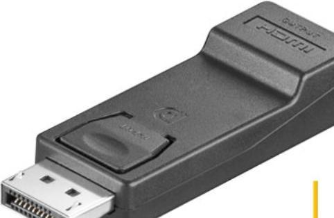 Produktbild Goobay DisplayPort auf HDMI-Adapter 1.1 (DP, 7.60 cm)