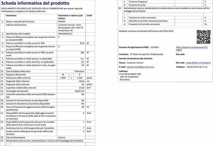 Produktbild Philips 65-Zoll LED Fernseher 65PUS9010/12 (65", QLED, 4K)