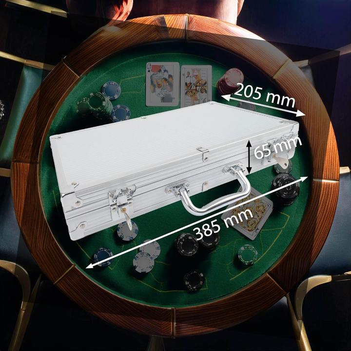 Immagine prodotto H&F Pokerkoffer Set mit 300 Chips