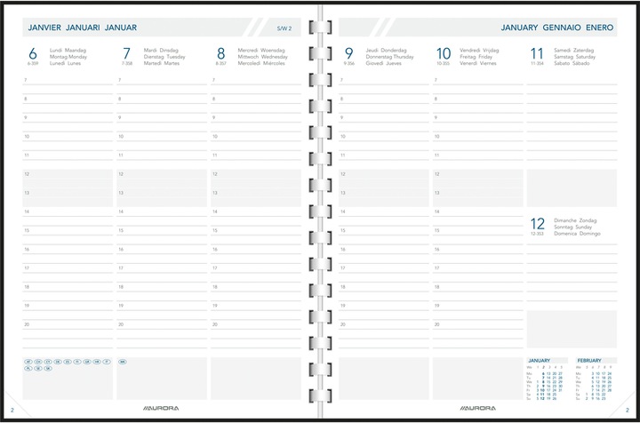 Produktbild Aurora Business PearlAlaska 1W/2S 21 2911P fr/nl/en/de/it/es 17,5x22,5cm (Spezial, 175 x 225 mm, Deutsch, Englisch, Französisch, Italienisch, Spanisch, Niederländisch)