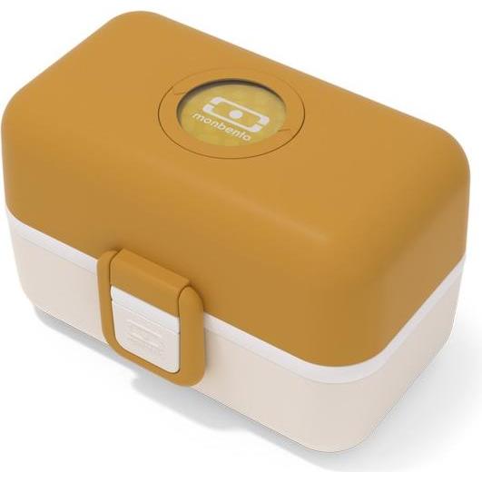 Monbento Kinder Lunchbox MB Tresor Moutarde - Bento Box mit 3 Fächer - Ideal für Mittagessen oder, Lunchbox