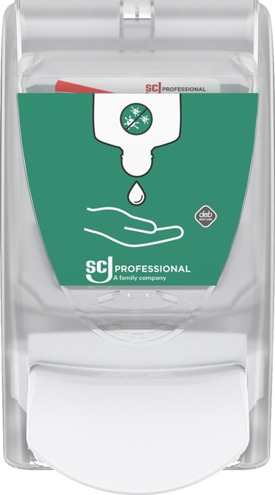 Deb Stoko Spender Handdesinfektion H233xB115xT130ca.mm 1l transparent/weiÃŸ SC JOHNSON