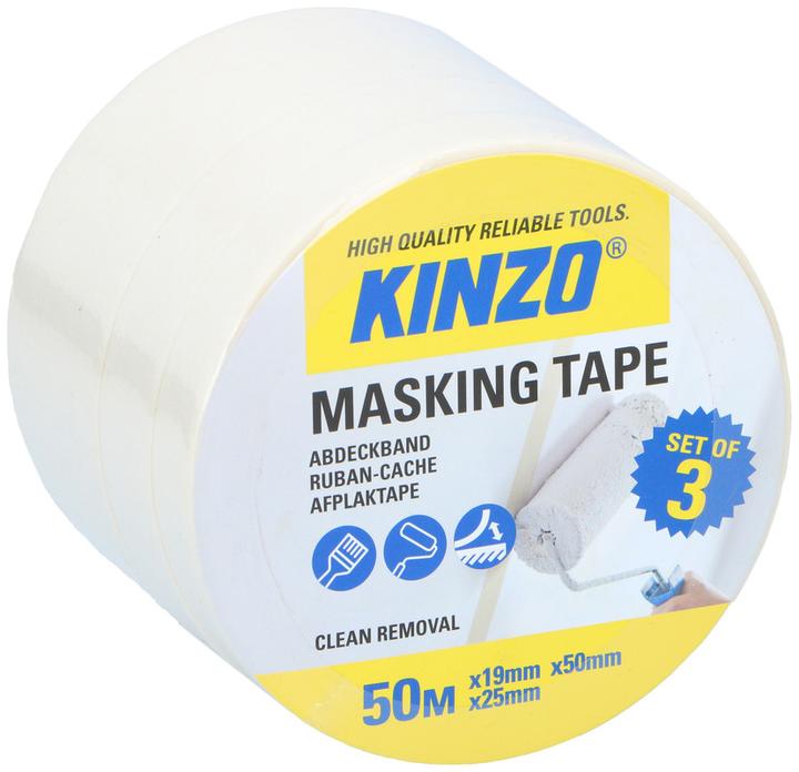 Produktbild Kinzo Masking tape 3pcs ass 1,9/2,5/ (50 mm)