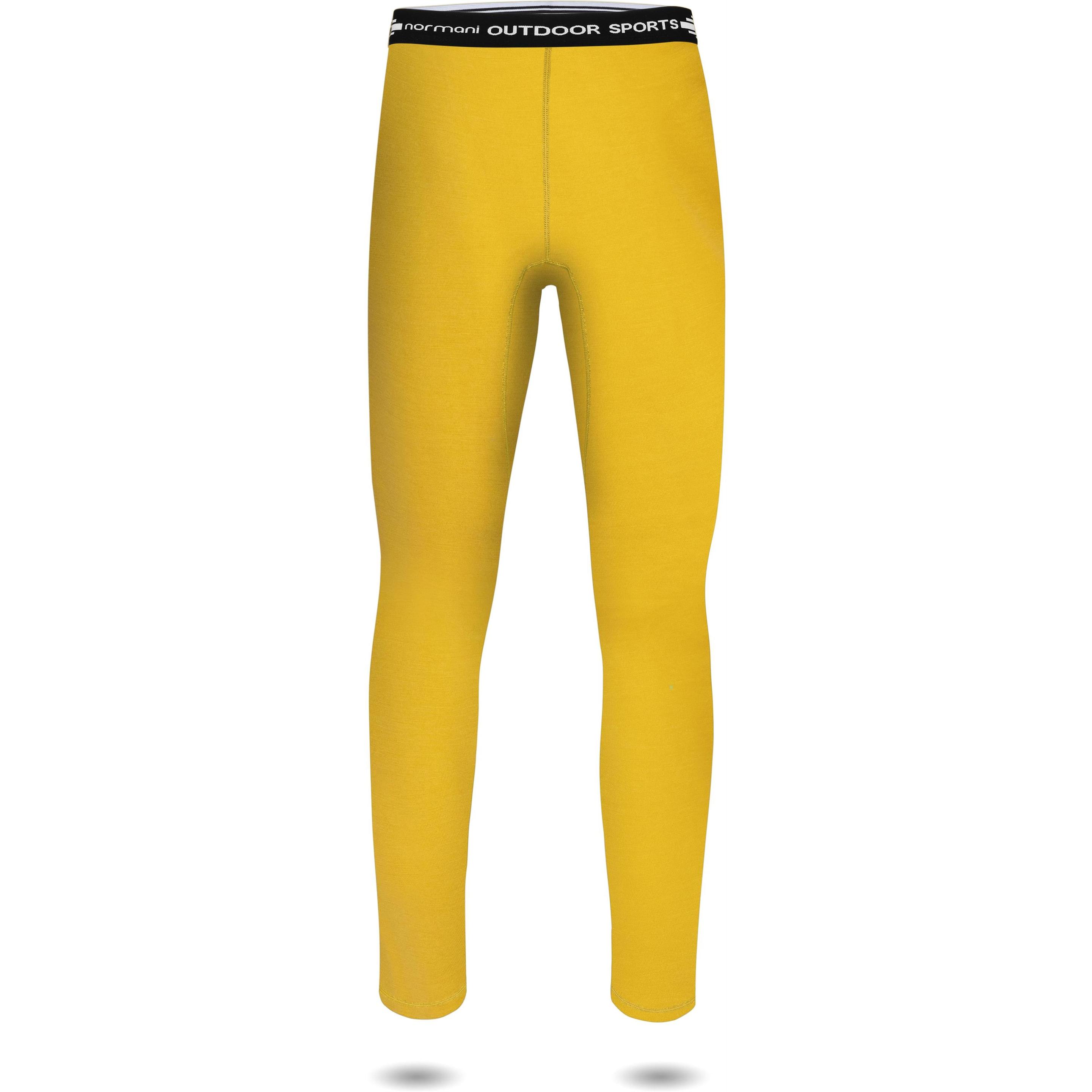 Normani, Herren, Funktionsunterhose, Merino Oberteil „Nyapari“ und Merino Hose „Mackay“ - 9547 (122, 128, 125 B), Gelb, ...