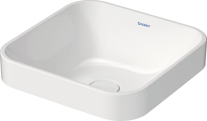 Image du produit Duravit Vasque à poser HAPPY D.2 PLUS o ÜL o HLB 400x400mm o HL we/anth WG (400 mm, 400 mm)