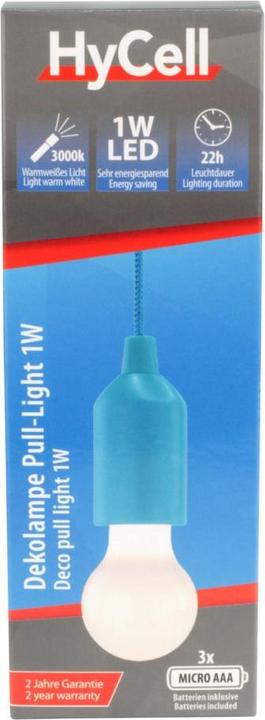 Productafbeelding Star Trading HyCell Pull-Light BLUE, incl. 3 x AAA batterijen (PU 8 1 D