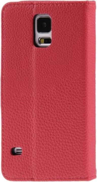 Produktbild König Design Schutzhülle Handytasche (Flip Quer) für Handy Samsung Galaxy S5 / S5 Neo Rot (Samsung Galaxy S5, Samsung Galaxy S5 Neo)