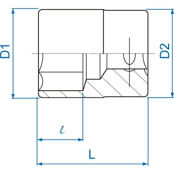 Thumbnail - King, Steckschlüssel + Stecknuss, Tony 3335M, Socket, 3/8", Metric, 1 head(s), 8 mm, Chromium-vanadium steel