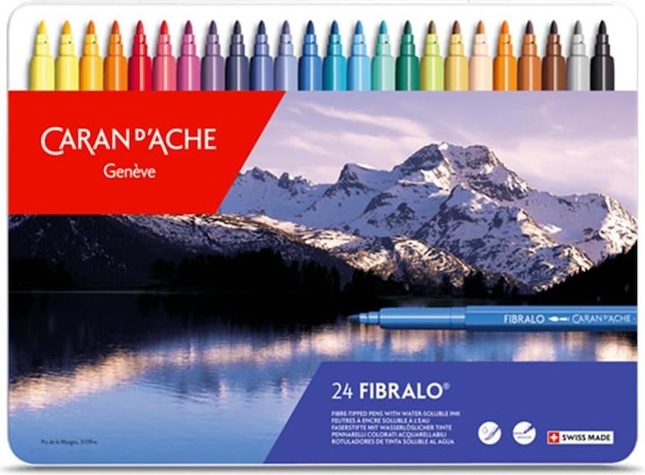 Immagine prodotto Caran d'Ache Fibralo Metallschachtel (Multicolore, 24 x)