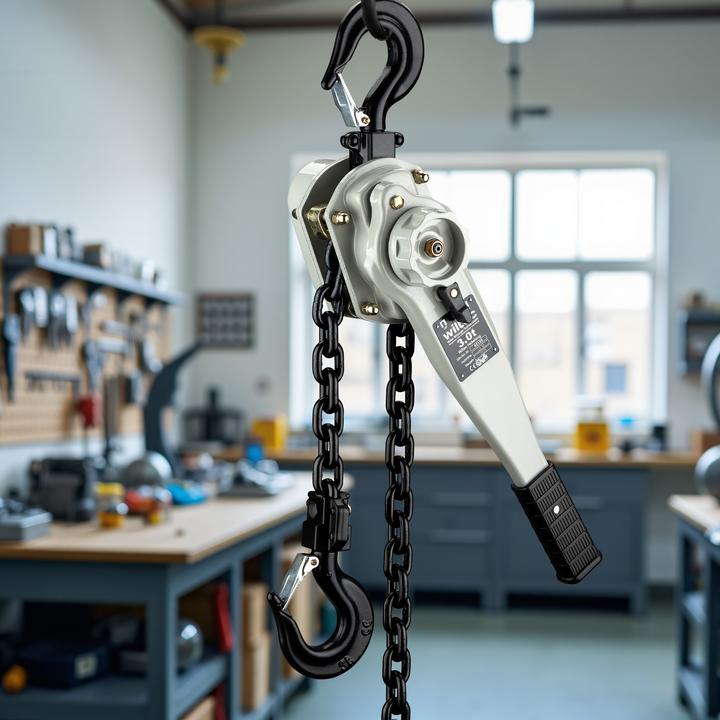 Produktbild Wiltec Hebelzug 3t x 1,5m Hebezeug 360° Griff Kettenzug Flaschenzug Tragmittel