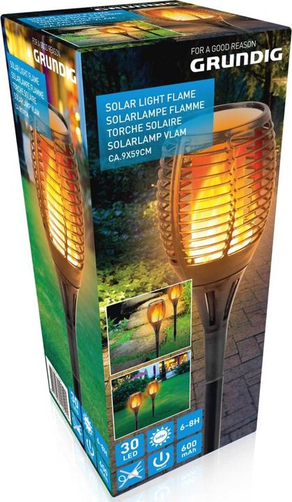 Produktbild Grundig Solarlampe "Flame" (590 lm, IP22)