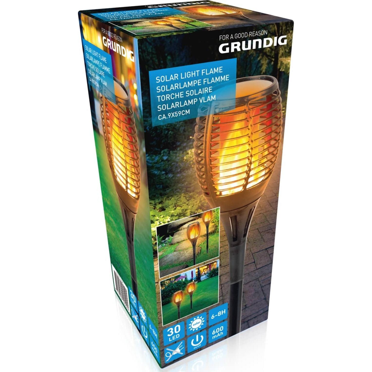 Thumbnail - Grundig, Gartenbeleuchtung, Solarlampe "Flame"