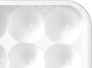 Produktbild Kinvara Kunststoff-Eierbecher 15 Löcher weiss transparent