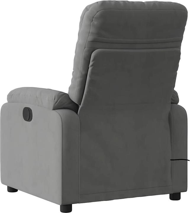 Produktbild VidaXL Massagesessel Dunkelgrau Mikrofasergewebe,Farbe