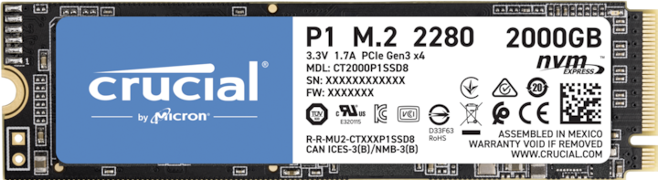 Crucial P1 (2000 GB, M.2 2280)
