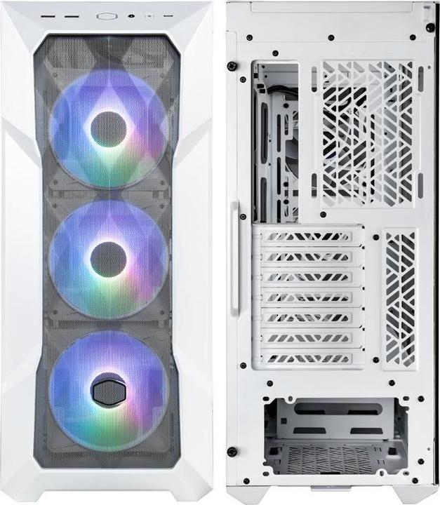 Actual product image Cooler Master Go CoolerMaster MasterBox TD500 ARGB V2 White (mATX, Mini-ITX, ATX, SSI CEB)