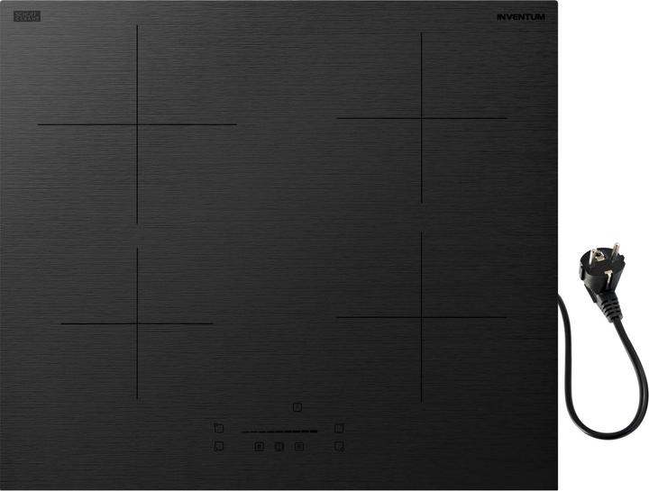 Actual product image Inventum IKI6008MAT - Inbouw inductie kookplaat - Matzwart (59 cm, Induction hob)