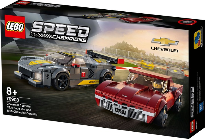 Produktbild LEGO Chevrolet Corvette C8.R & 1969 (76903, LEGO Speed Champions)