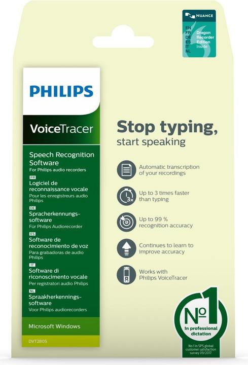 Nährwerte und Zutaten Philips Digitales Diktiergerät (4 GB)
