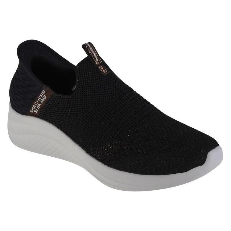 Skechers, Damen, Sneakers, Slip-Ins Ultra Flex 3.0 - Glitter Me Black, Schwarz, (39)