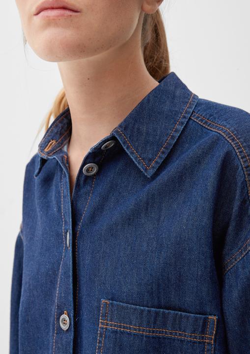Image du produit s.Oliver Bluse Jeansbluse mit Brusttasche (40)