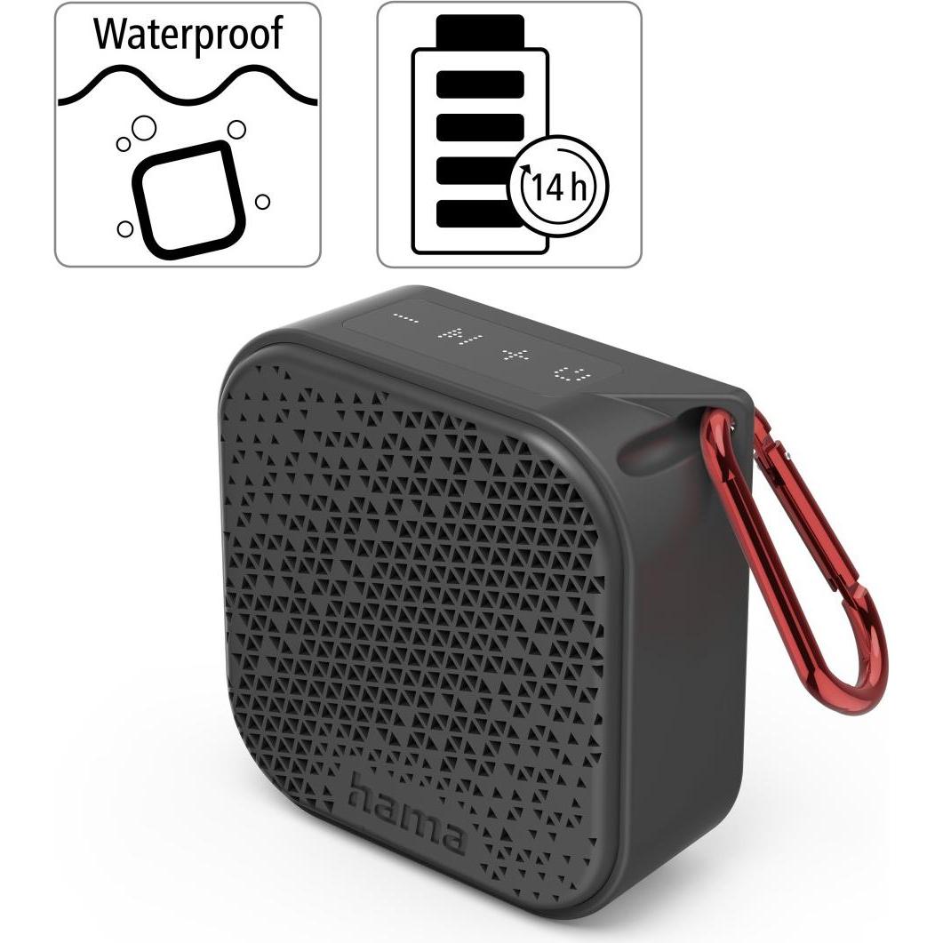Thumbnail - Hama Pocket 3.0 (14 h, Akkubetrieb), Bluetooth Lautsprecher, Schwarz