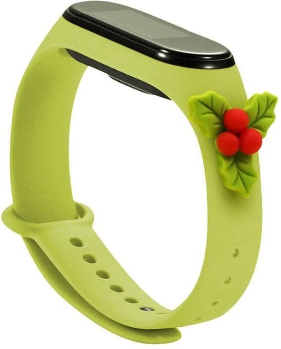Immagine prodotto Hurtel Cinturino Xmas per Xiaomi Mi Band 4 / Mi Band 3 Braccialetto di Natale in silicone verde (Mistl (Mi Volume 3)