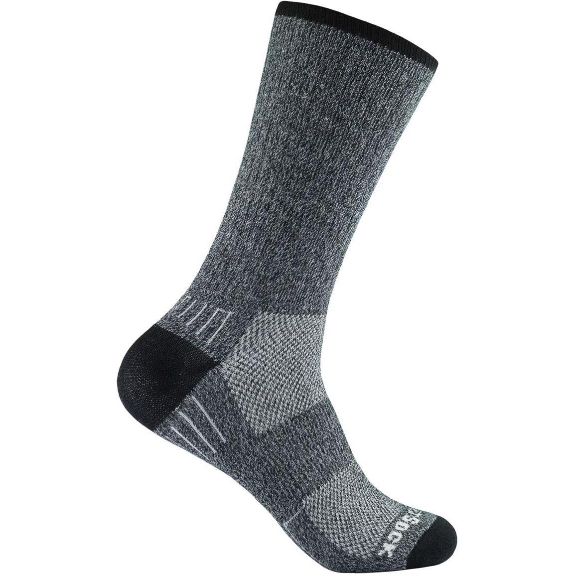 Wrightsock, Unisex, Sportsocken, Adventure Crew Socke (41, 45), Schwarz
