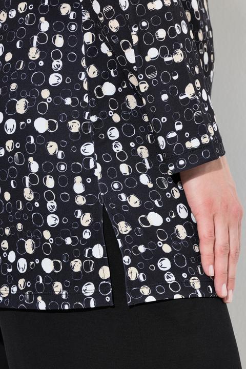 Immagine prodotto Ulla Popken Maglia dal taglio lungo e svasato con scollo a tunica e maniche lunghe (62)