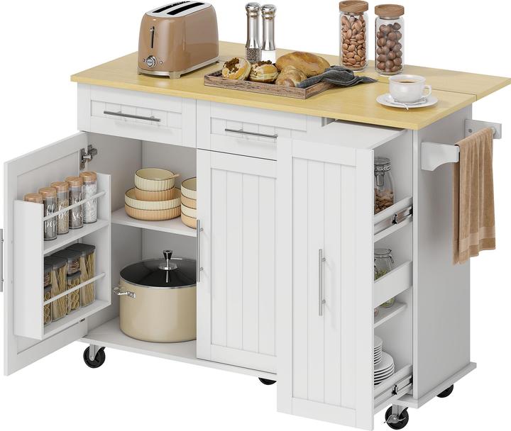 Homcom Kücheninsel (129 x 65 x 91 cm)