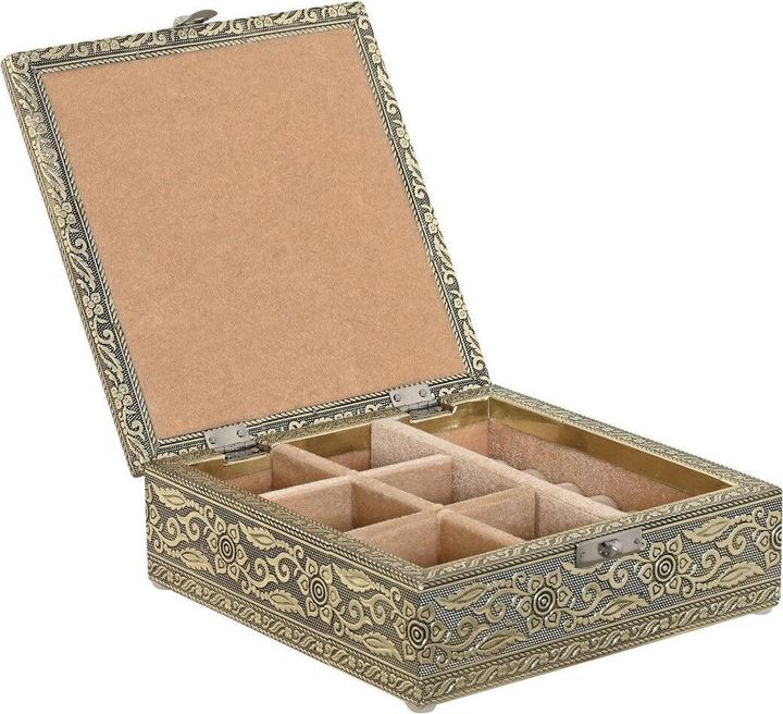 Produktbild Esprit Box-Schmuckkästchen Home Weiss Champagner Holz Aluminium 18 x 18 x 6 cm