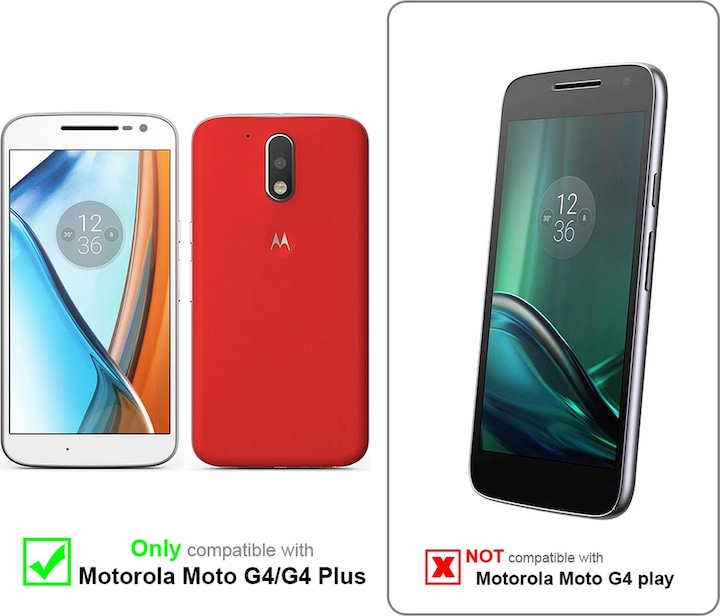 Image du produit Cadorabo Couverture métallique mate TPU (Motorola Moto G4, Motorola Moto G4 Plus)