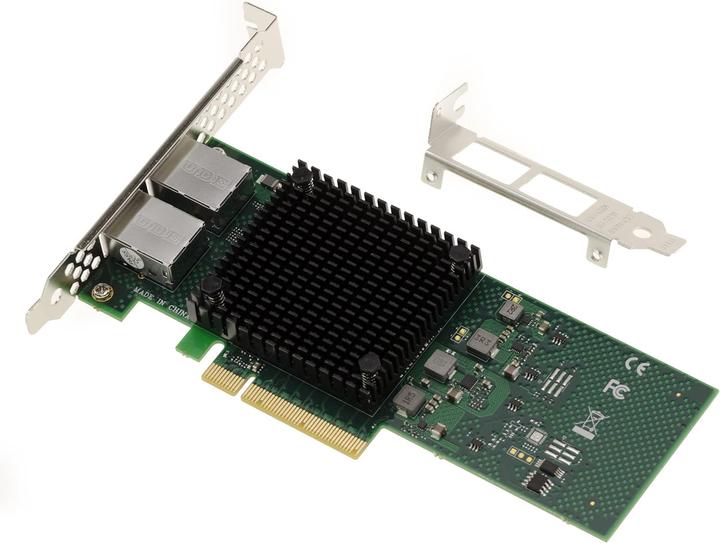 Produktbild Kalea-informatique PC Card and Server PCIe 30 x8 Dual Ethernet RJ45 10G 5G 25G 1G 2 Ports with Intel X710T2 Chipset (PCI-E x8)