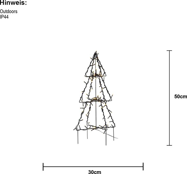 Actual product image Star Trading LED Christmas tree 50 cm Foldy